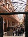Covered shopping street in Lima.